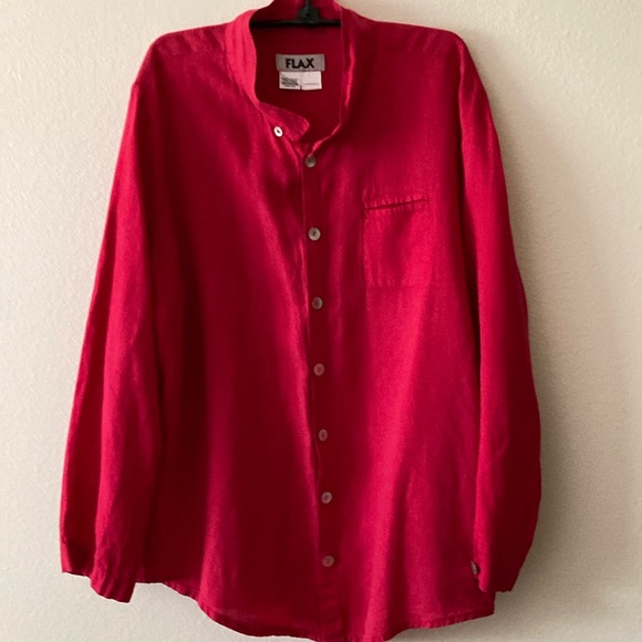 FLAX  100% Linen Shirt - Picture 2 of 4